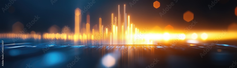 Poster launching creative branding strategies in a dynamic digital environment a vibrant visual exploration