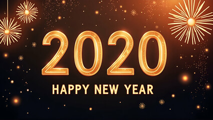 Gold Themed Vector Illustration for Holiday Party Invitations & New Year Greeting Cards Design