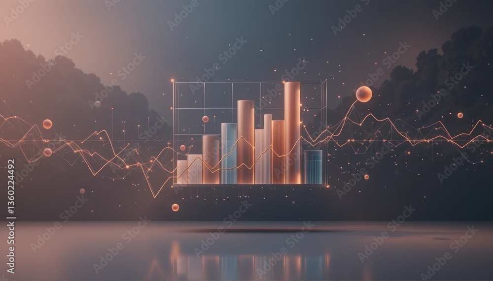 Poster data visualization techniques in business analytics modern workspace infographic design professional