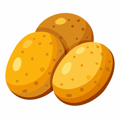 vector illustration of a potato