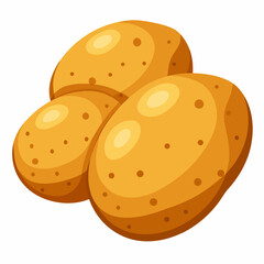 vector illustration of a  potato