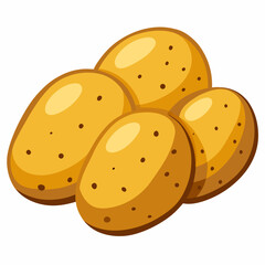 vector illustration of a potato