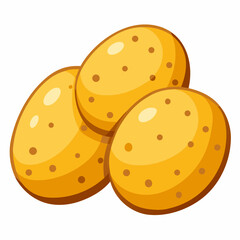 vector illustration of a potato