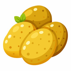 vector illustration of a potato