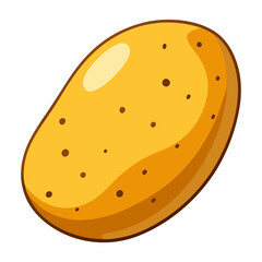 vector illustration of a potato