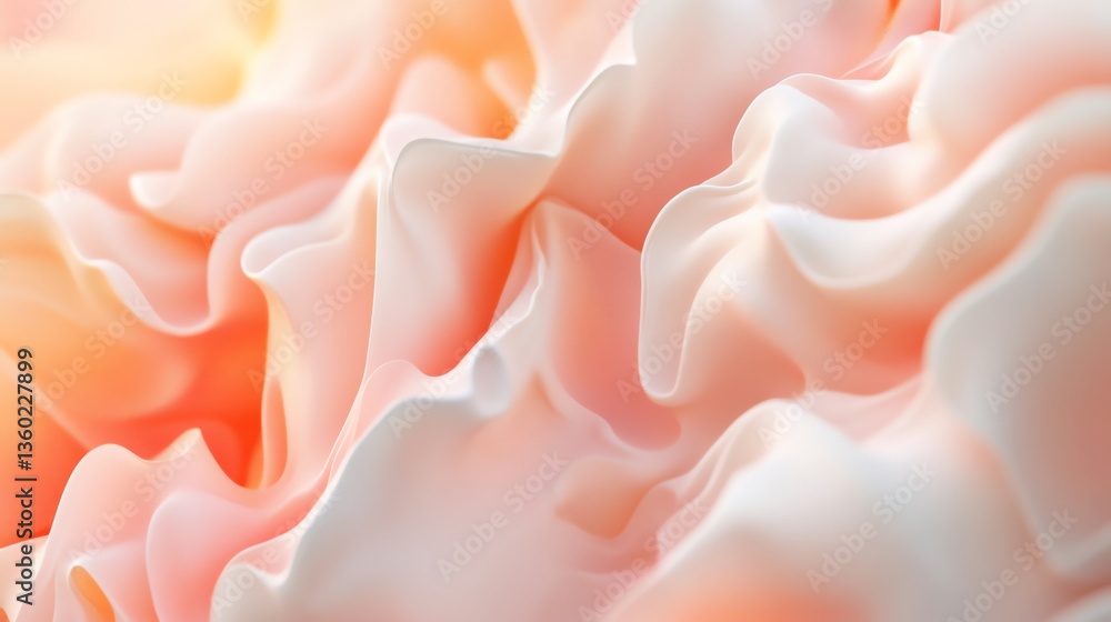 Poster Abstract Pink Waves Background Texture for Gentle and Soft Visuals