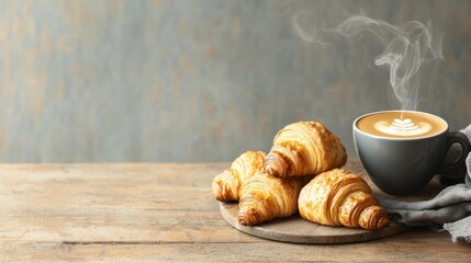 Fresh pastries and coffee