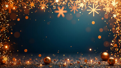 Festive New Year Eve border frame with glitter and confetti copy space concept as Sparkling glitter and colorful confetti framing space for festive New Year messages in  Photo Stock  Concept  and empt