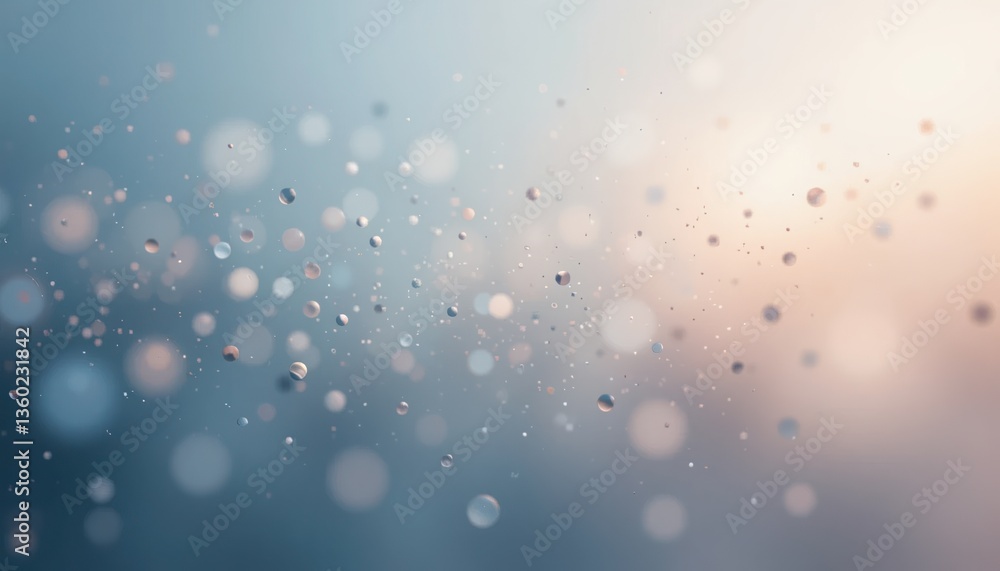 Poster captivating particles dancing in light abstract background digital art soft focus ethereal concept