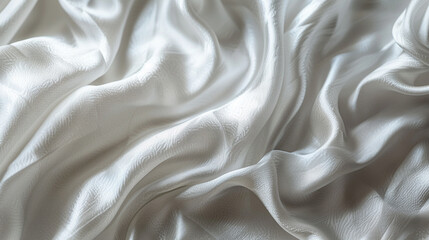 Obraz premium Muted silver-white satin surface with smooth matte texture, ideal for soft metallic designs and neutral product backgrounds