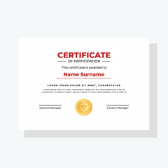 modern award certificate template