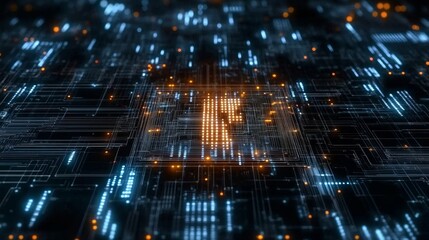 Fototapeta premium Abstract Circuit Design - Futuristic Technology