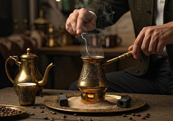 Traditional Turkish Coffee Preparation: A Masterful Brew