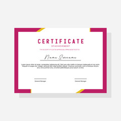 modern award certificate template
