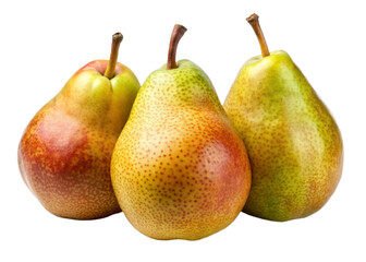 Pears isolated on a transparent background.