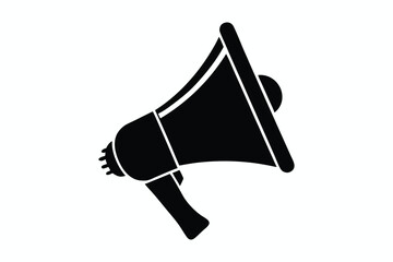 Beautiful megaphone silhouette vector Design with Loudspeaker megaphone icon