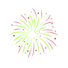 vector illustration of a fireworks