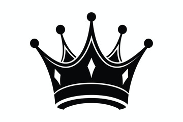 royal luxury crown vector silhouette icon concept.