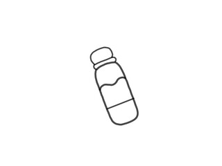 The image depicts a plastic water bottle