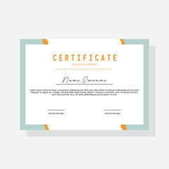 modern award certificate template