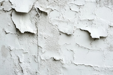 Obraz premium White wall with peeling paint, cracked floor below. A vintage bicycle leans against wall, surrounded by vibrant potted plants.