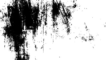Abstract grunge black and white distressed texture background. Vector black and white paint texture grunge, strokes,