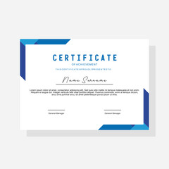 modern award certificate template