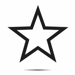 Obraz premium Five Pointed Star Icon Graphic Design Element. vector image