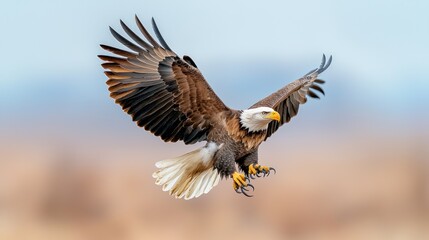 Obraz premium Majestic eagle in flight (1)