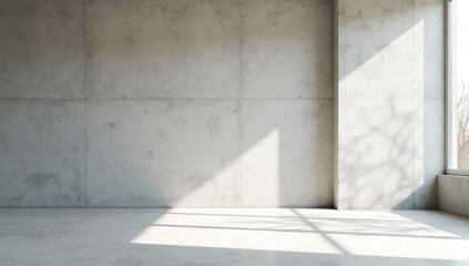 an empty concrete room