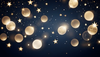 Sparkling stars and lights night sky digital art festive atmosphere close-up celebration concept for seo impact