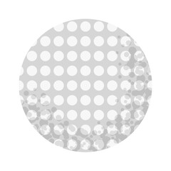 Golf ball icon. Equipment, sport, outdoor activity. Sports circle object for team game. Leisure and hobbies. Vector illustration isolated on white background.