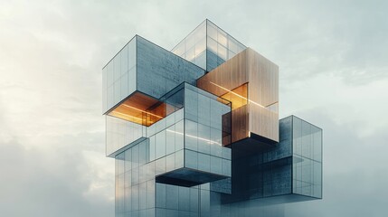 Modern, abstract architectural design