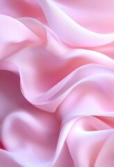 Obraz premium Elegant Pink Fabric Abstract Background with Soft Flowing Silk Texture