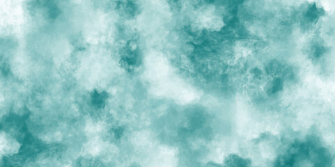 Light blue green background with marbled watercolor texture grunge, pastel spring or Easter background abstract misty illustration with wispy smoke, abstract cloudy banner or website header design

