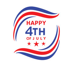 4th July Typography Vector Illustration and Calligraphy | Independence Day T-Shirt Design