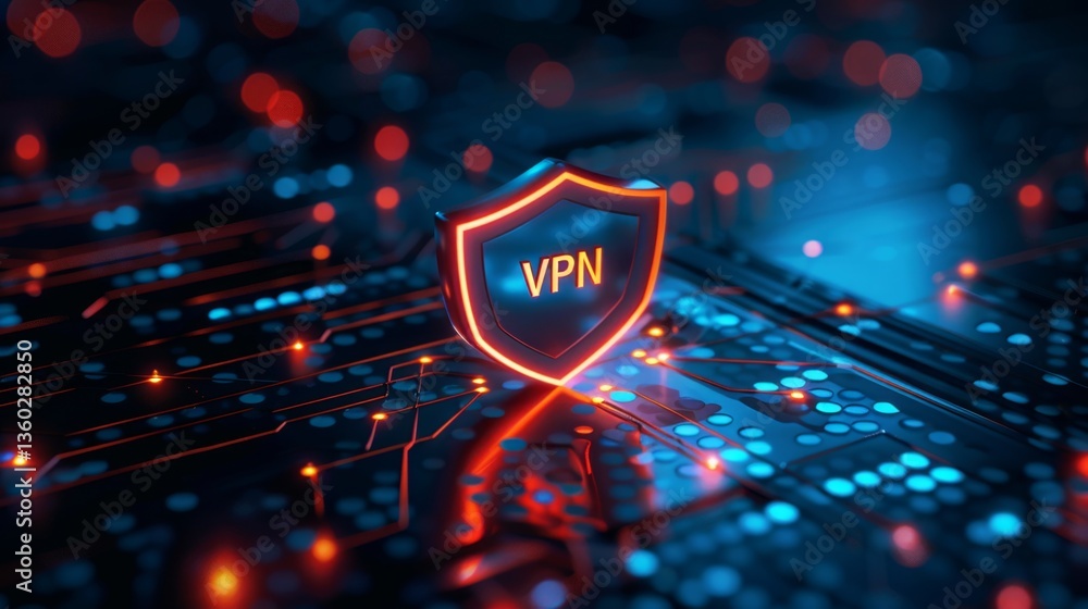 Poster secure your online presence with a digital shield and advanced privacy technology