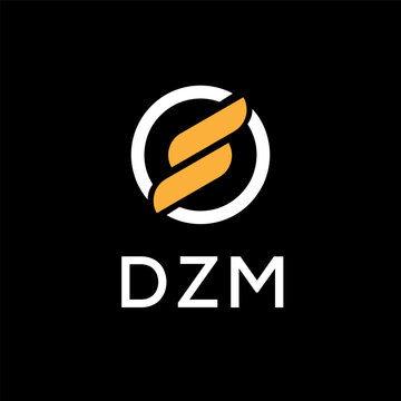 DZM creative minimalist letter logo.	