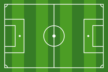 Graphic design of football field, suitable for championships, competitions or education.