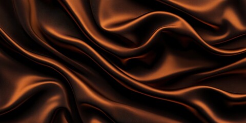 Obraz premium Dark brown velvet with dense texture and voluminous shadows, giving depth to the image.