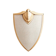 Elegant Gold Shield Blank Template Design,