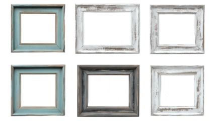 Collection of Vintage Wooden Picture Frames