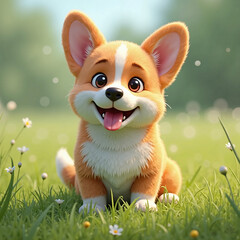 a cute cordi dog