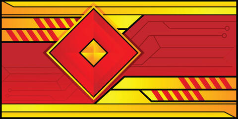 Illustration Vector Graphic Of Banner Background Robotic Themes