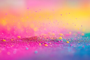 Colorful Glitter Explosion Background.