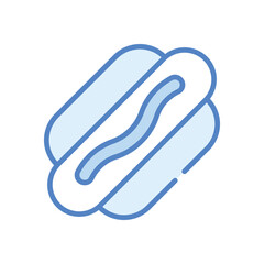 Hot Dog icon vector