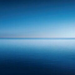 Obraz premium Calm waters against a clear blue sky backdrop