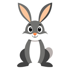 Obraz premium a cute rabbit sitting and staring at the viewer