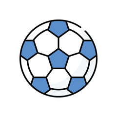 Fototapeta premium Football vector icon stock illustration