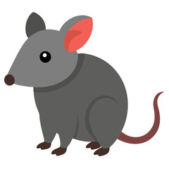 Fototapeta premium an adorable cartoon mouse with a charming design and distinct features, showcasing the characteristics of this beloved animal